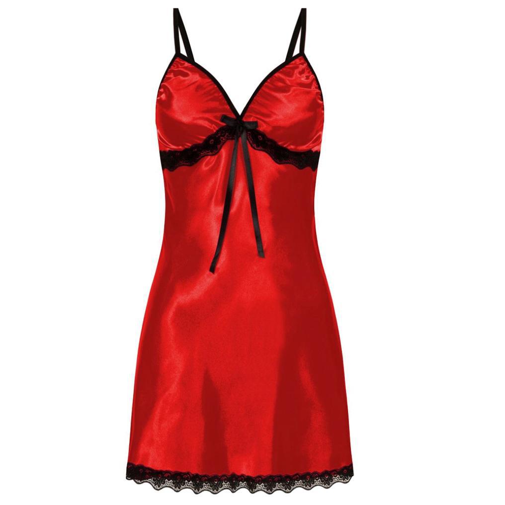 Sleevles Satin Chemise - 2 desire