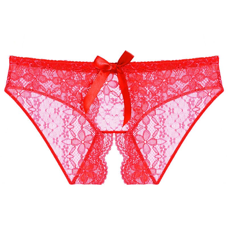 Crotchless Transparent Lace Panties - 2 desire