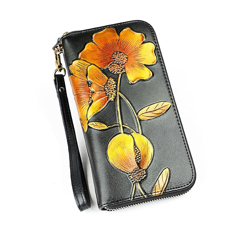 Women's Genuine Leather Wallet - 2 desire
