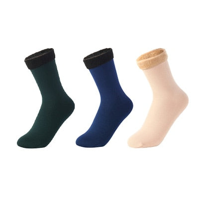 Women's Winter Warm Fleece Socks 3Pieces - 2 desire