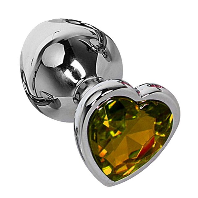 3 Size Heart Butt Plug Stainless Steel - 2 desire