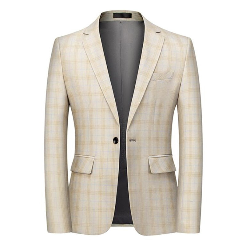 Men's Checkered Blazer - 2 desire