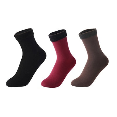 Women's Winter Warm Fleece Socks 3Pieces - 2 desire