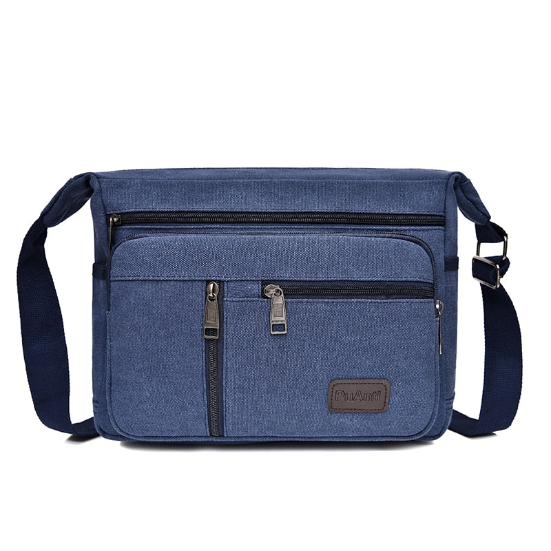 Men's Water Resistant Canvas Shoulder Bag