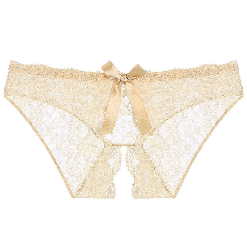 Crotchless Transparent Lace Panties - 2 desire