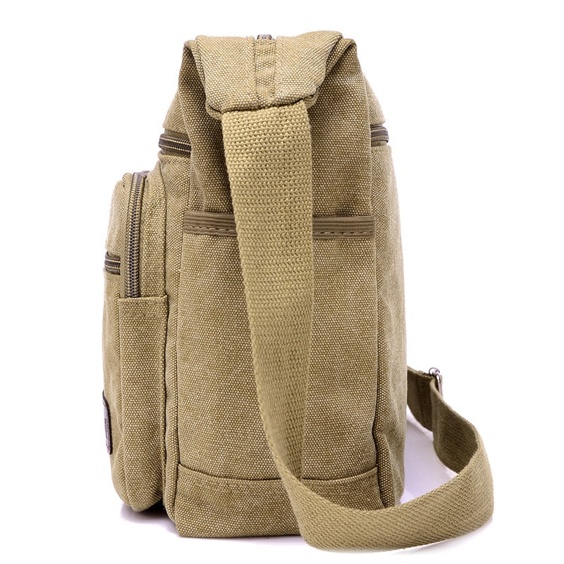 Men's Water Resistant Canvas Shoulder Bag