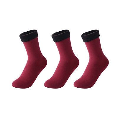 Women's Winter Warm Fleece Socks 3Pieces - 2 desire
