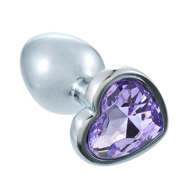 3 Size Heart Butt Plug Stainless Steel - 2 desire