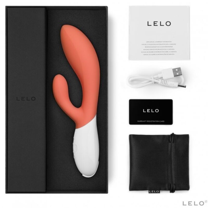 Lelo Ina 3 Dual Action Massager Coral - 2 desire