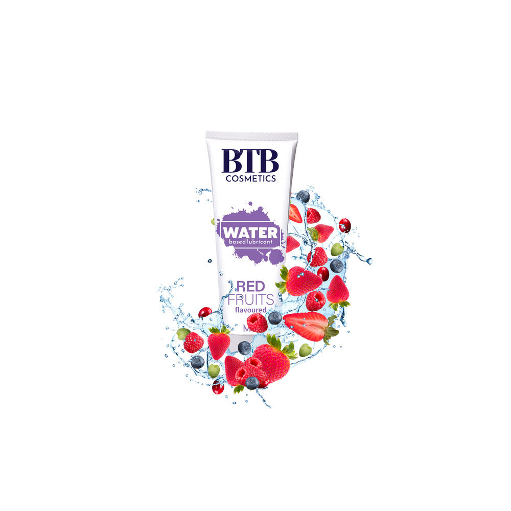BTB Red Fruits Flavored Water Based Lubricant 100ml - 2 desire