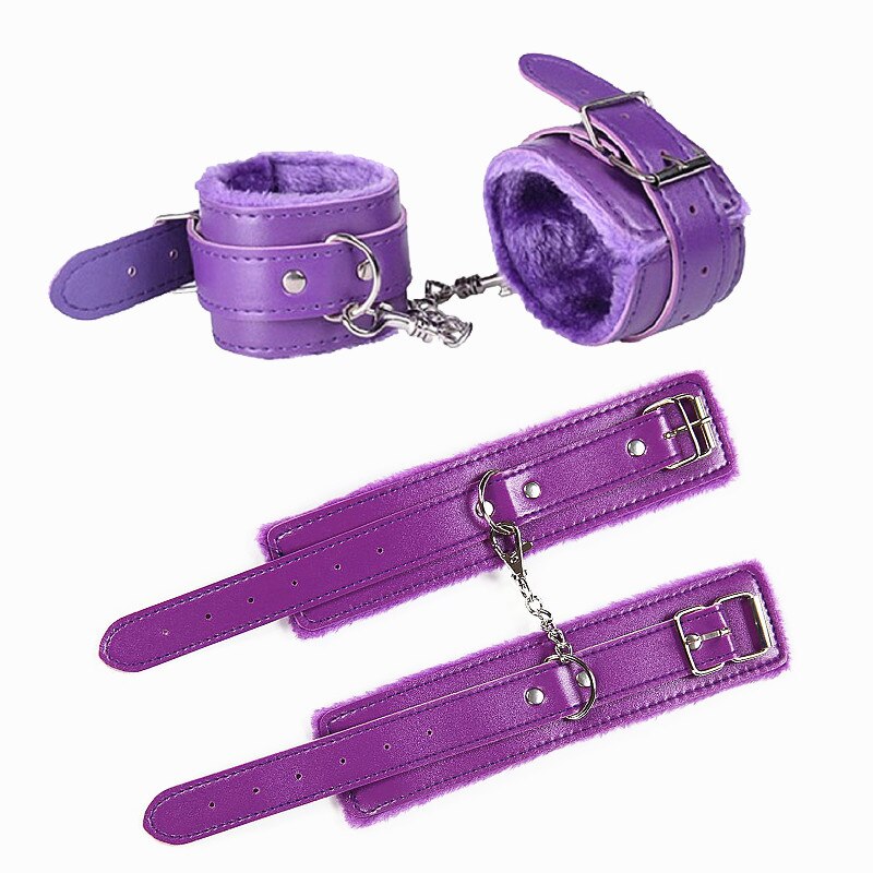 Adjustable PU Leather Handcuffs Ankle Cuff - 2 desire