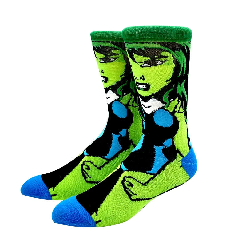 Knee-High Comic Socks - 2 desire
