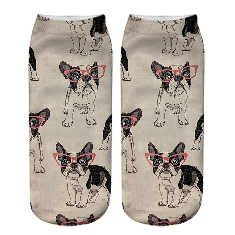 Women's Cute Aimal 3D Print Socks - 2 desire