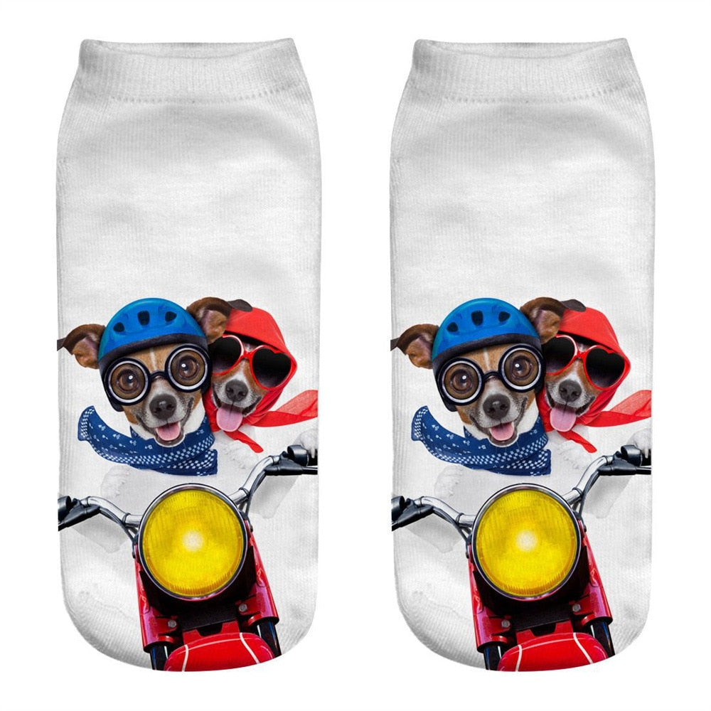 Women's Cute Aimal 3D Print Socks - 2 desire