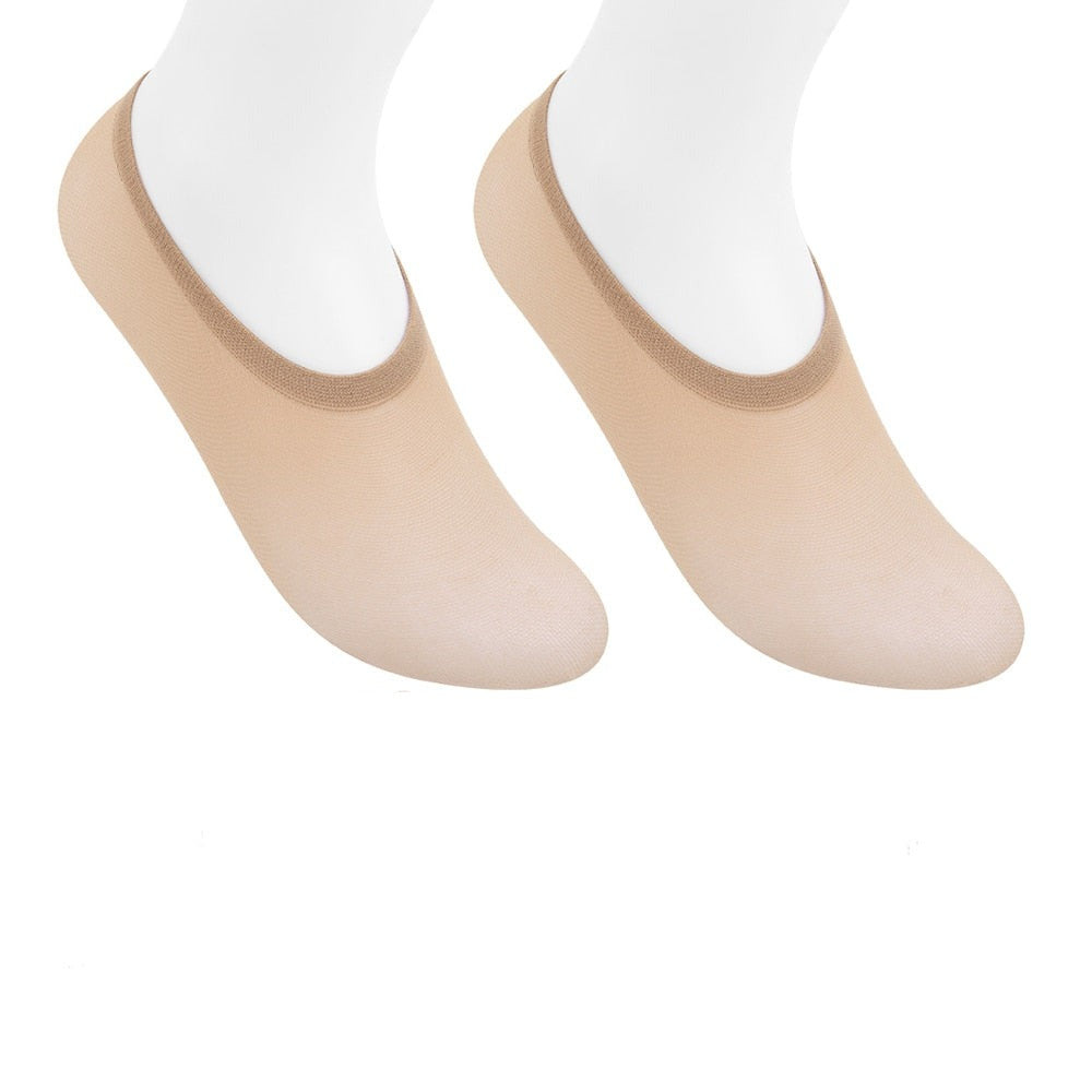 Women's Summer Invisible Thin Sock 10 Pair - 2 desire