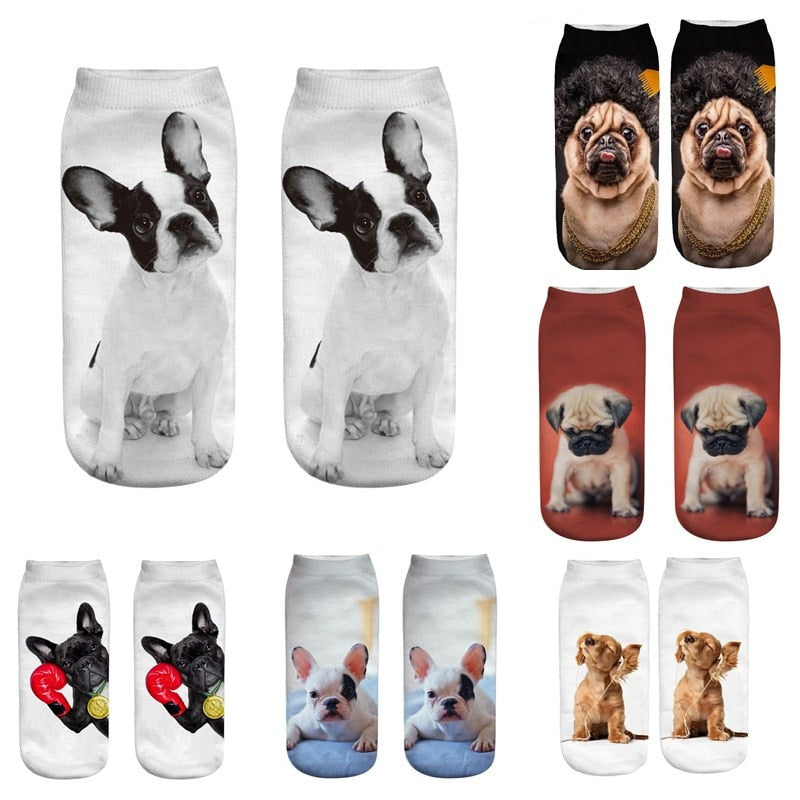 Women's Cute Aimal 3D Print Socks - 2 desire