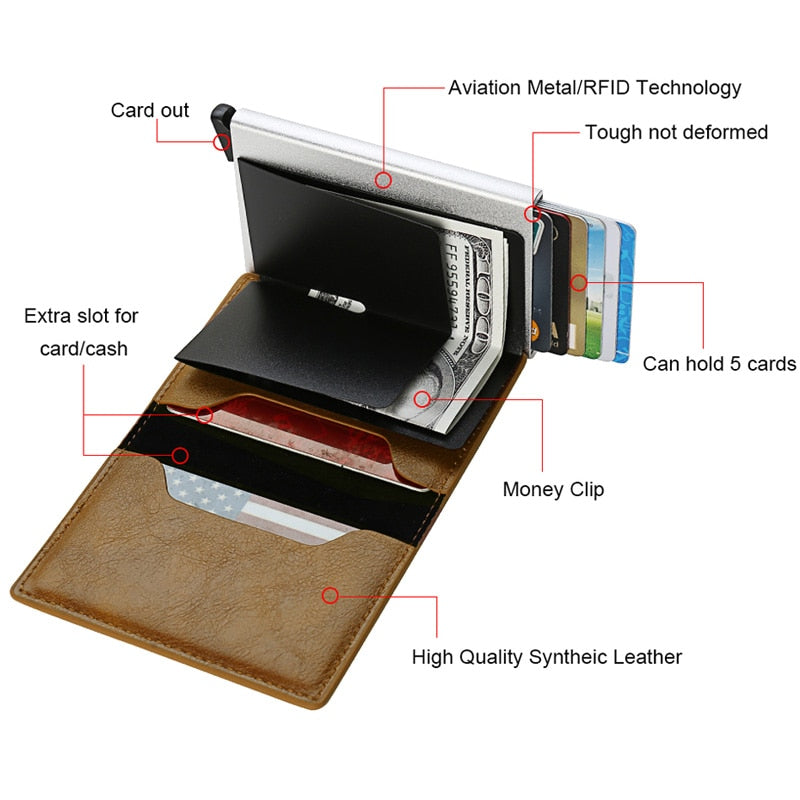Men's Vintage Card Holder - 2 desire