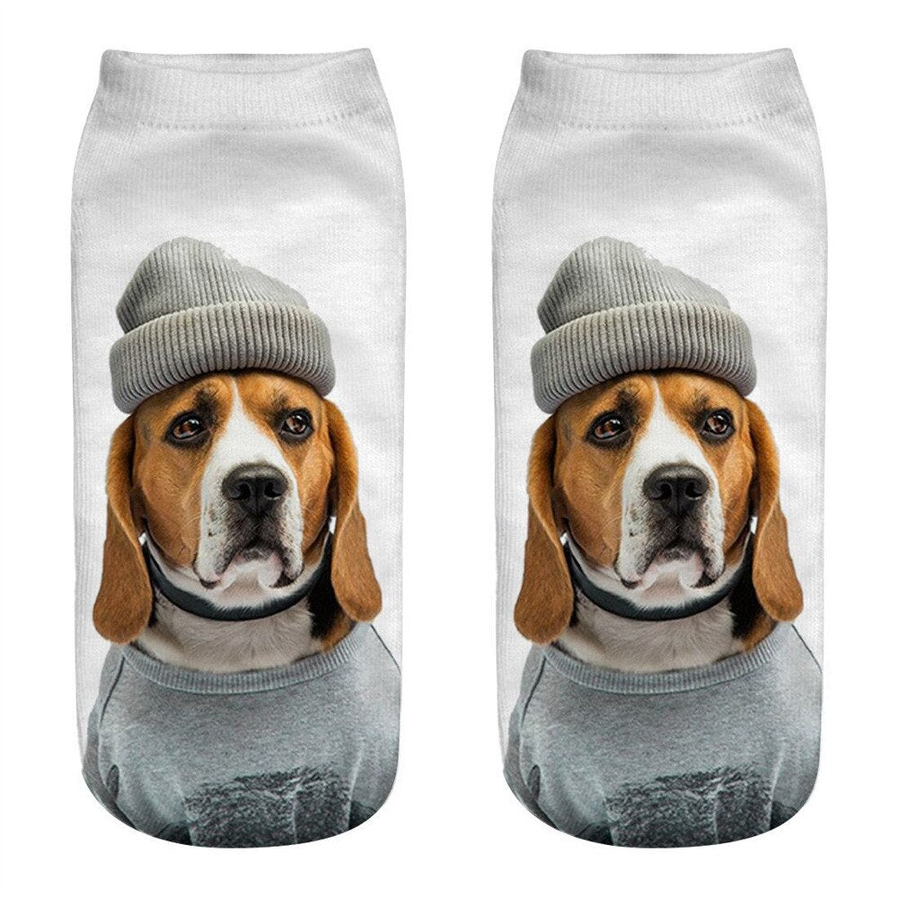 Women's Cute Aimal 3D Print Socks - 2 desire