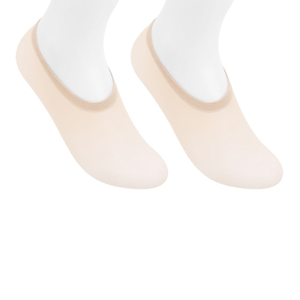 Women's Summer Invisible Thin Sock 10 Pair - 2 desire