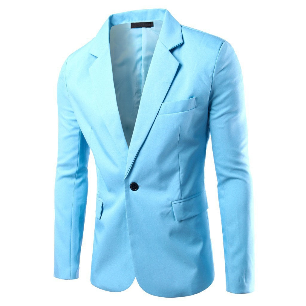 Men's Royal Blue Blazer - 2 desire