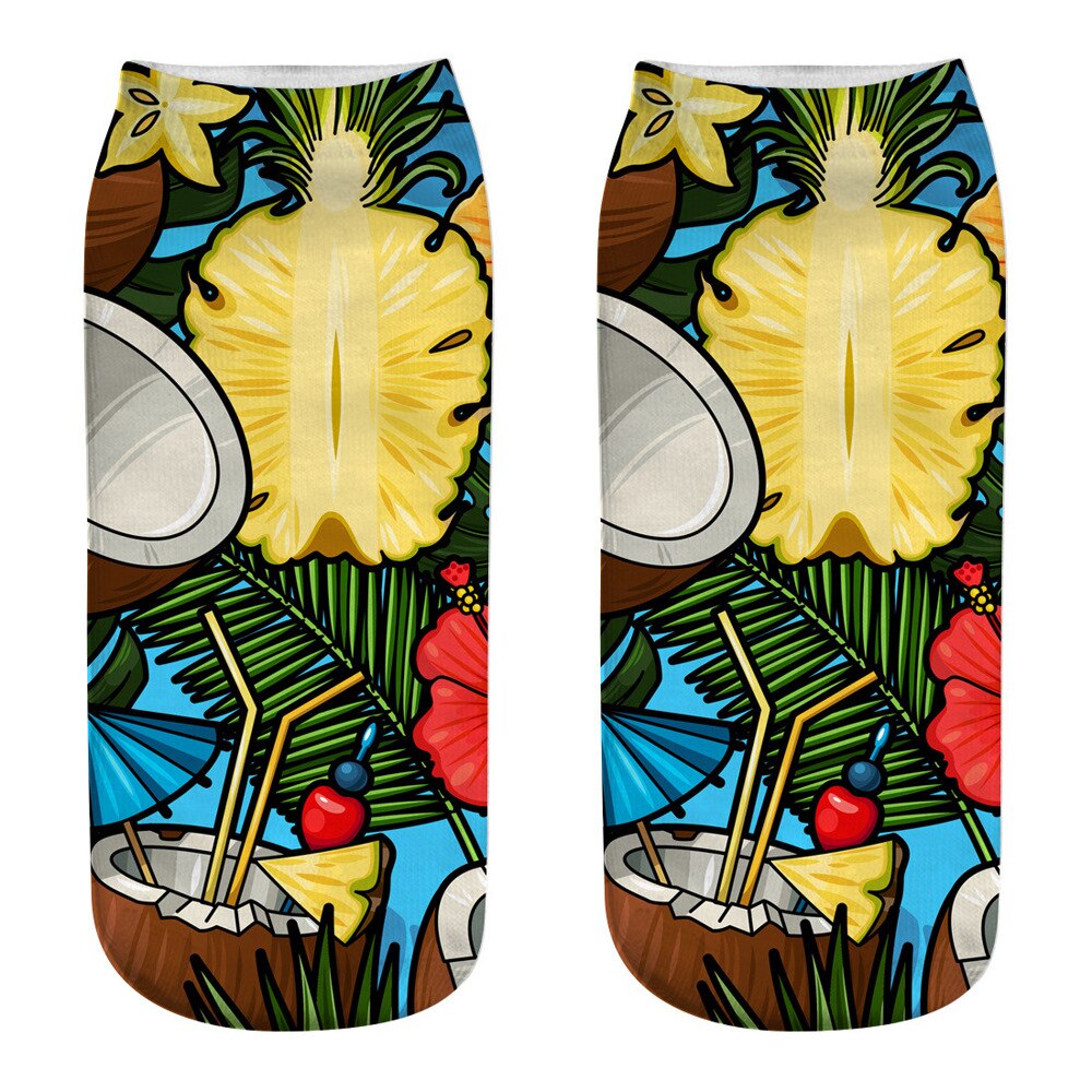 Women's Comic 3D Print Socks - 2 desire