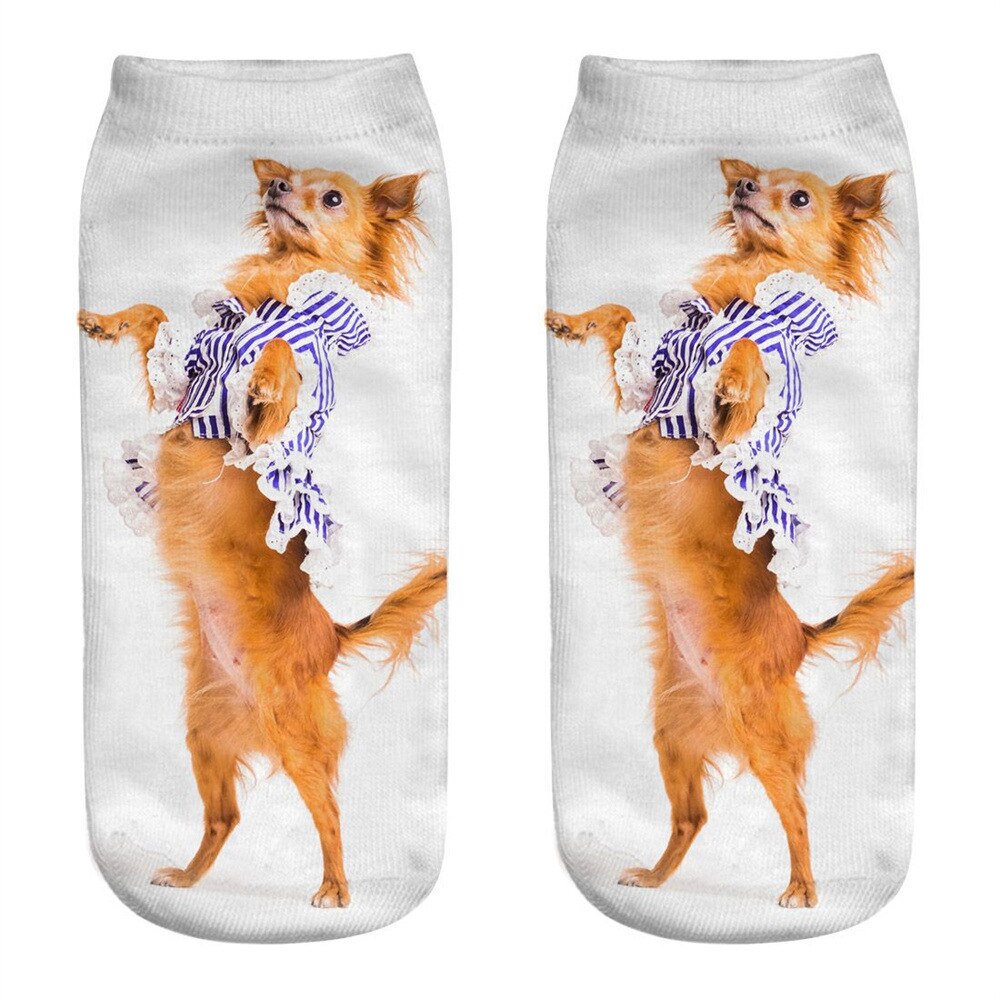 Women's Cute Aimal 3D Print Socks - 2 desire