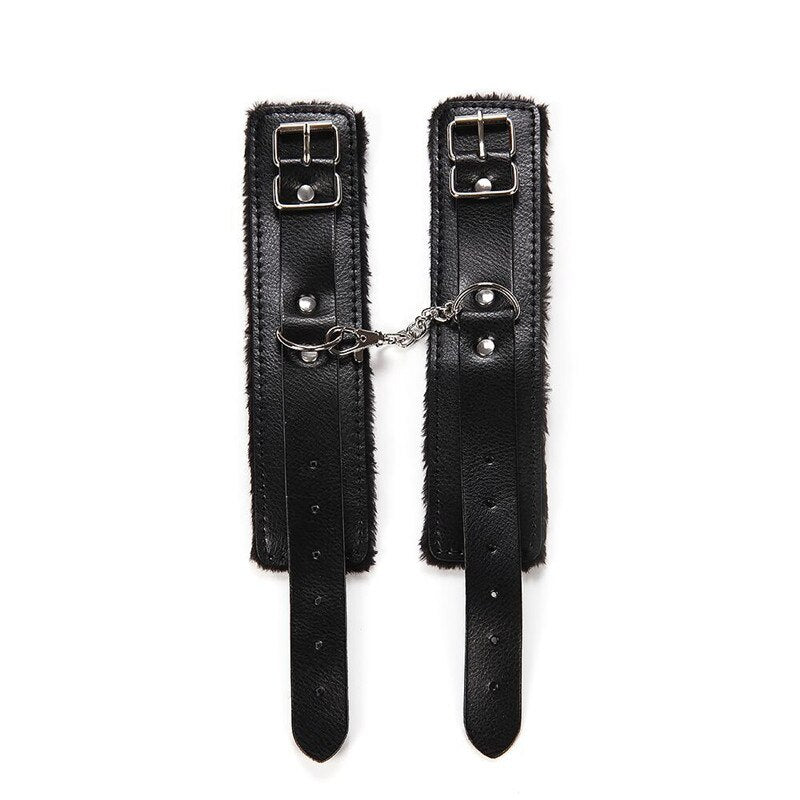 Adjustable PU Leather Handcuffs Ankle Cuff - 2 desire