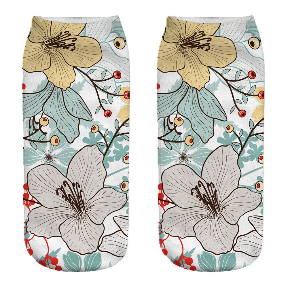 Women's Comic 3D Print Socks - 2 desire