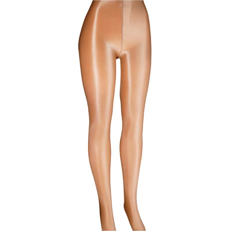 Sheer Oil Shiny Open Crotch Pantyhose - 2 desire