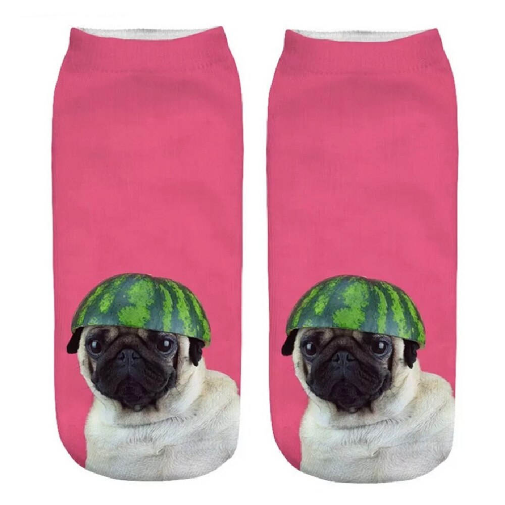 Women's Cute Aimal 3D Print Socks - 2 desire