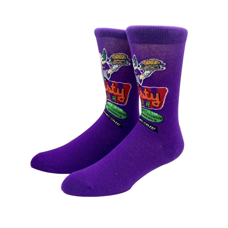 Knee-High Comic Socks - 2 desire