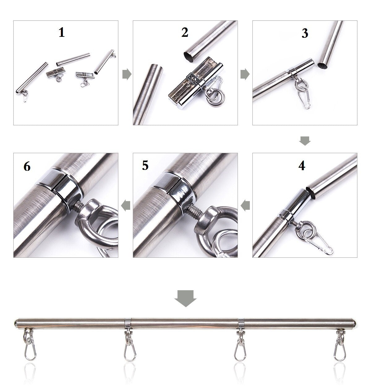 BDSM Bondage Spreader Bar And Hand Cuff - 2 desire