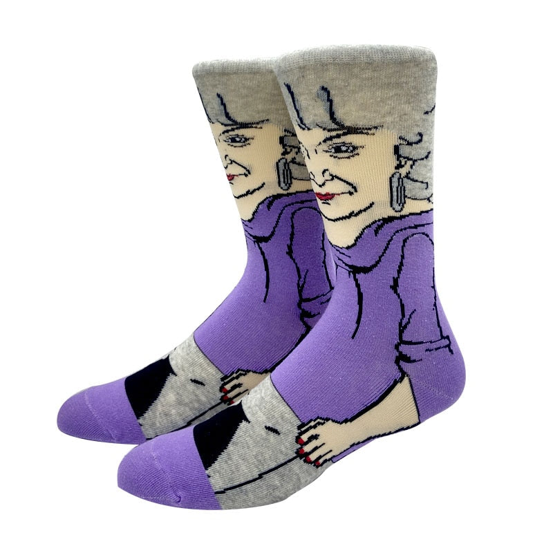 Knee-High Comic Socks - 2 desire