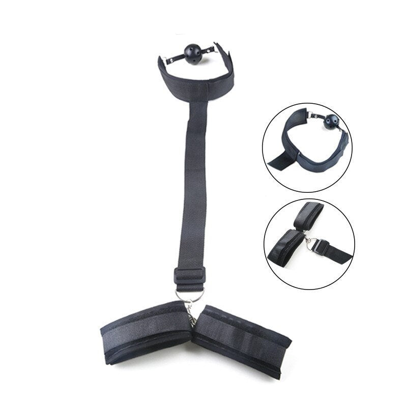 Mouth Collar Neck And Wrist Restraint Set - 2 desire