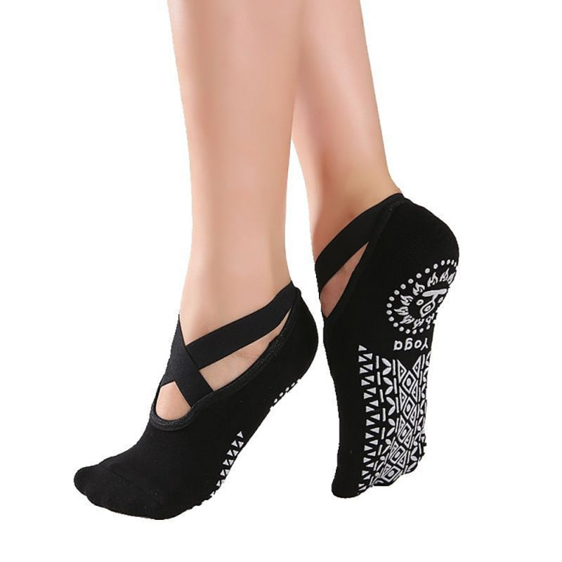 Ladies Anti Slip Yoga Socks 3 Pieces - 2 desire