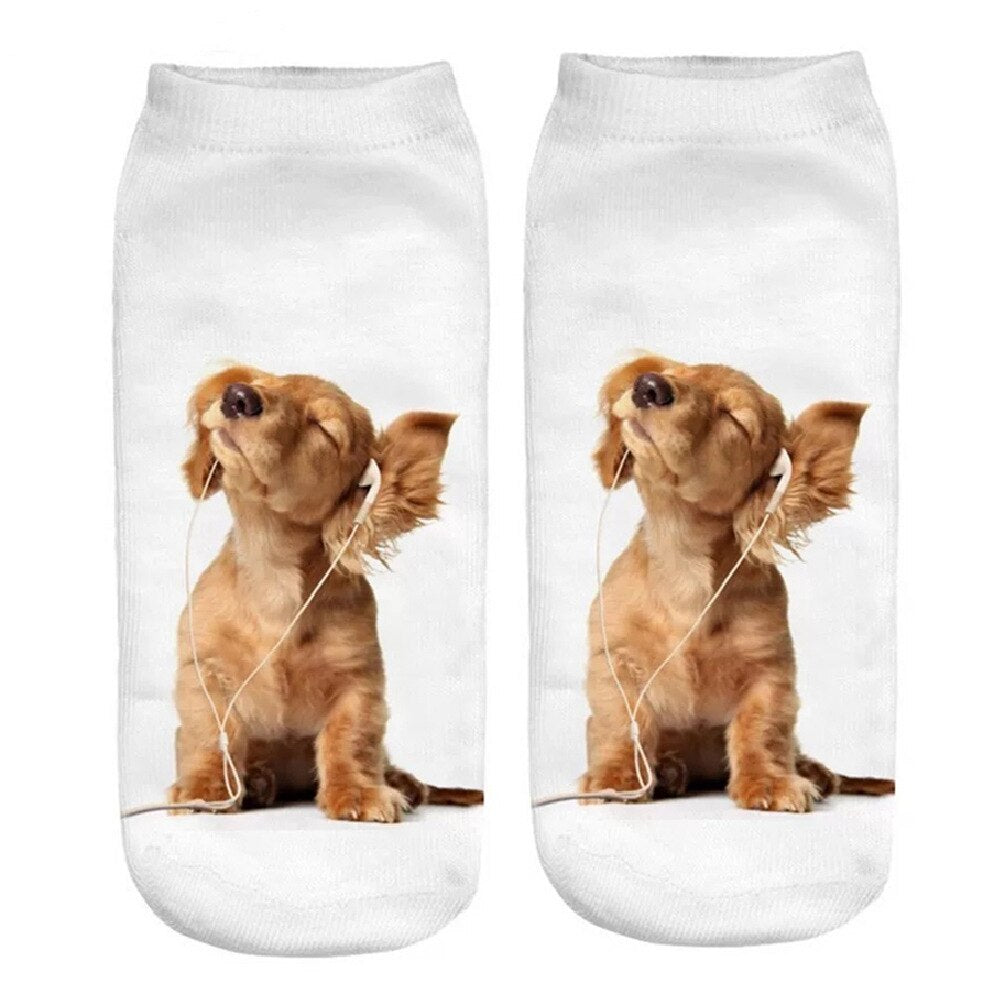 Women's Cute Aimal 3D Print Socks - 2 desire