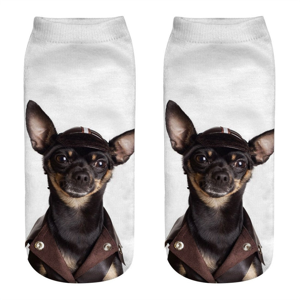 Women's Cute Aimal 3D Print Socks - 2 desire