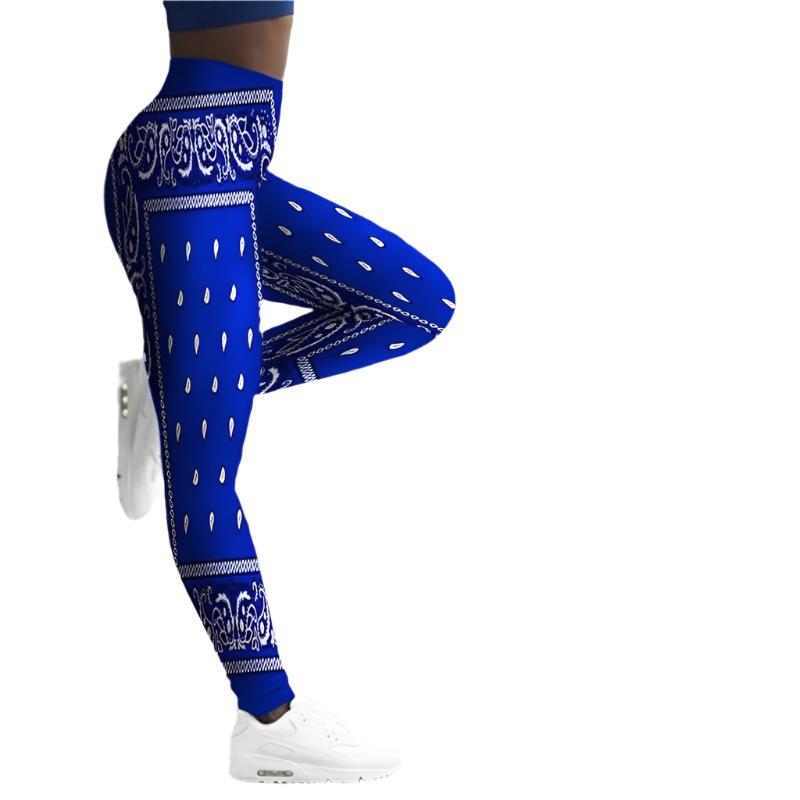 Women's Printed Gym Leggings - 2 desire