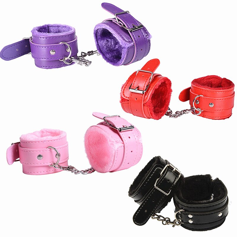 Adjustable PU Leather Handcuffs Ankle Cuff - 2 desire