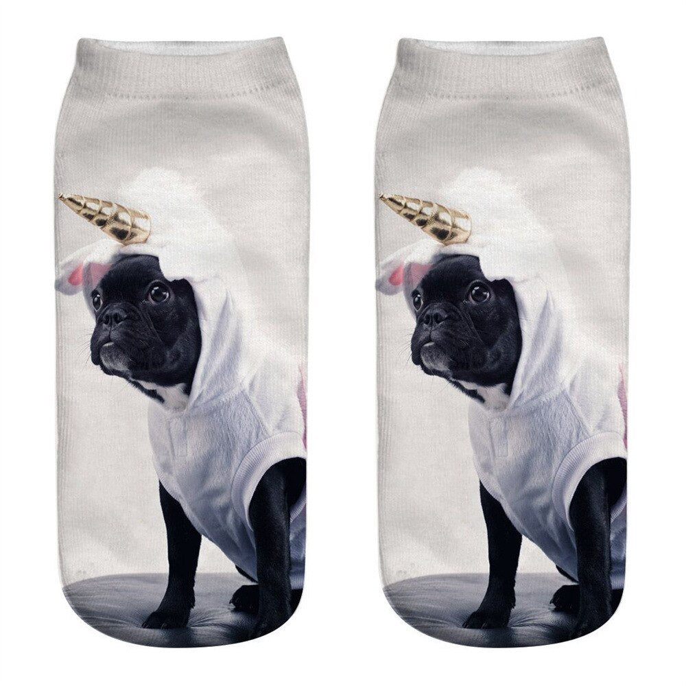 Women's Cute Aimal 3D Print Socks - 2 desire