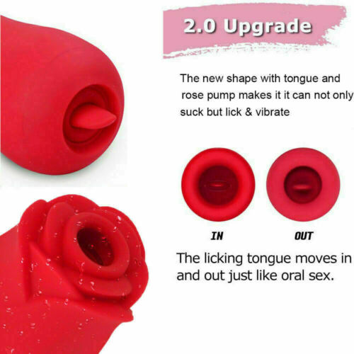 Rose Sucking Licking Vibrator - 2 desire