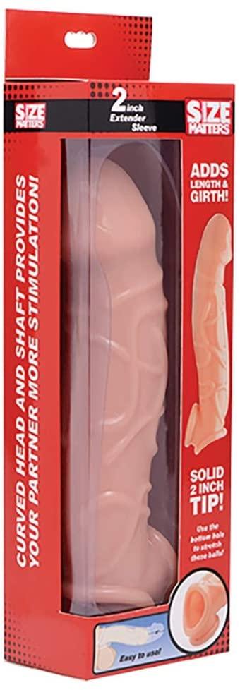 Size Matters Flesh Penis Extender Sleeve 22.85cm - Love Power