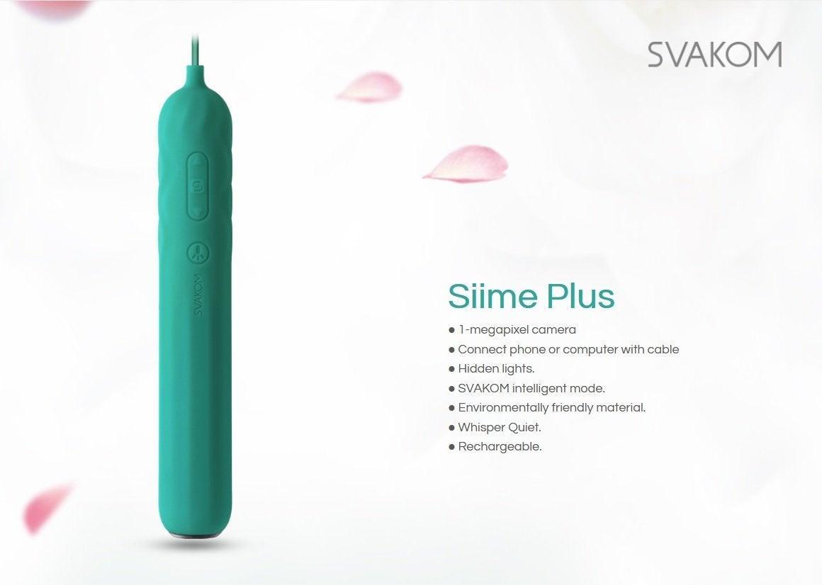 Svakom Siime Plus High Quality Video Camera Vibrator Green - Love Power
