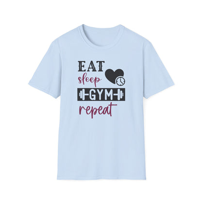 Unisex Eat Sleep Gym Repeat T-Shirt