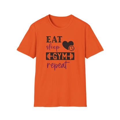 Unisex Eat Sleep Gym Repeat T-Shirt