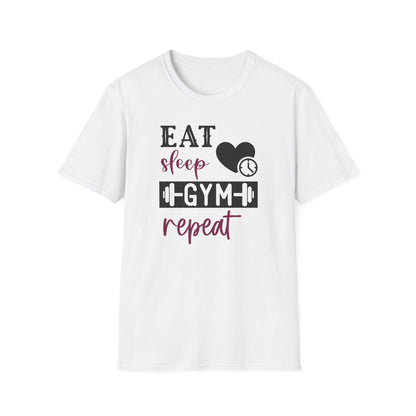 Unisex Eat Sleep Gym Repeat T-Shirt