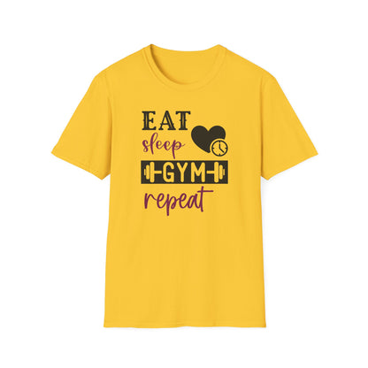 Unisex Eat Sleep Gym Repeat T-Shirt