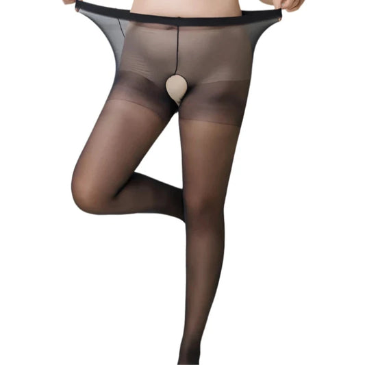 Open Crotch Plus Size Pantyhose