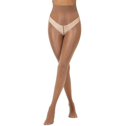 Ultra Thin Oil Shiny Pantyhose 2 Pieces