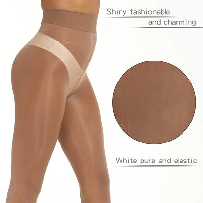 Ultra Thin Oil Shiny Pantyhose 2 Pieces